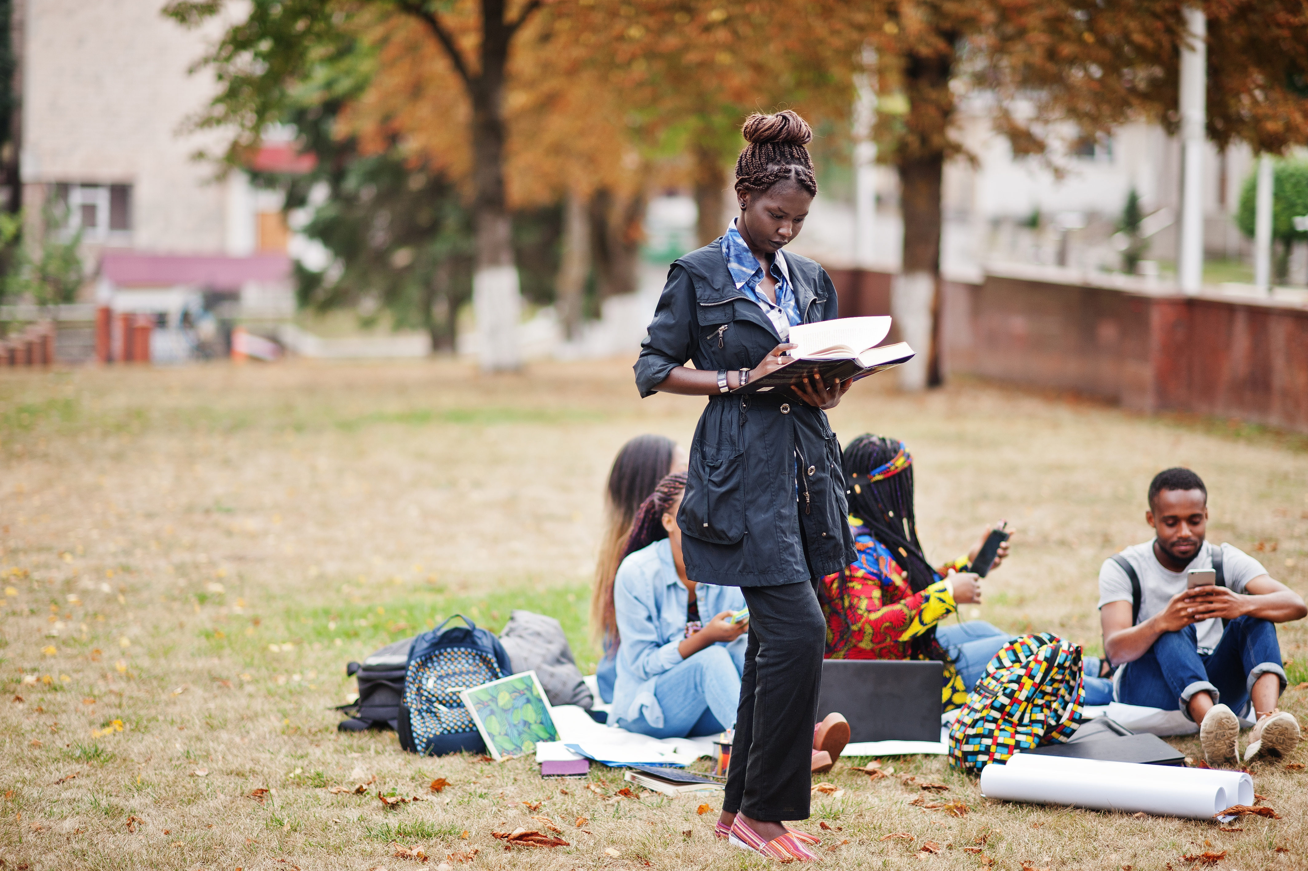 Career imagery — students on campus